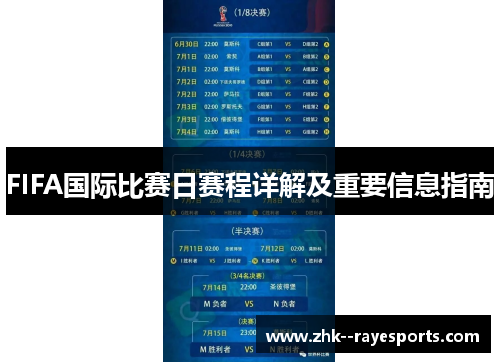 FIFA国际比赛日赛程详解及重要信息指南